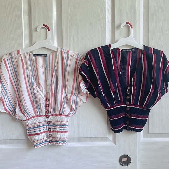 abercrombie & fitch smocked waist blouse - Picture 1 of 10